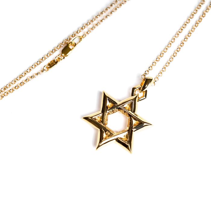 Chrome Hearts 22K Gold Star David Pendant