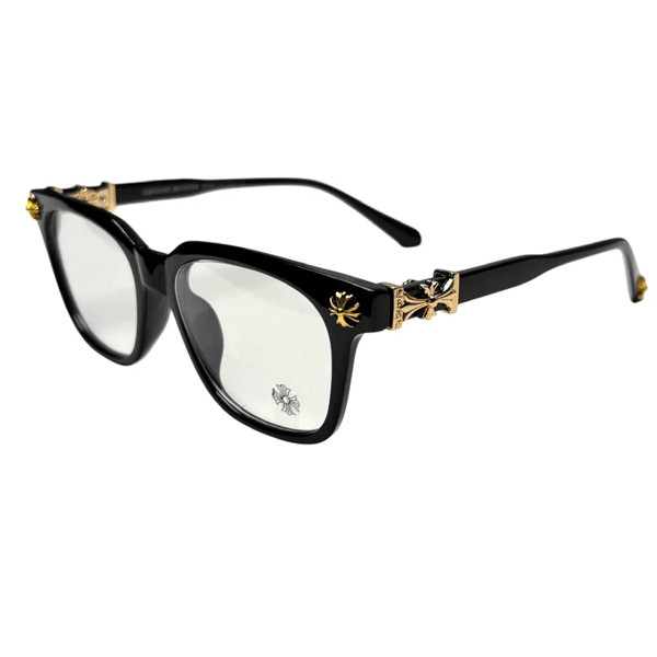 Chrome Hearts Gold Silver Frame Luxury Eyeglasses