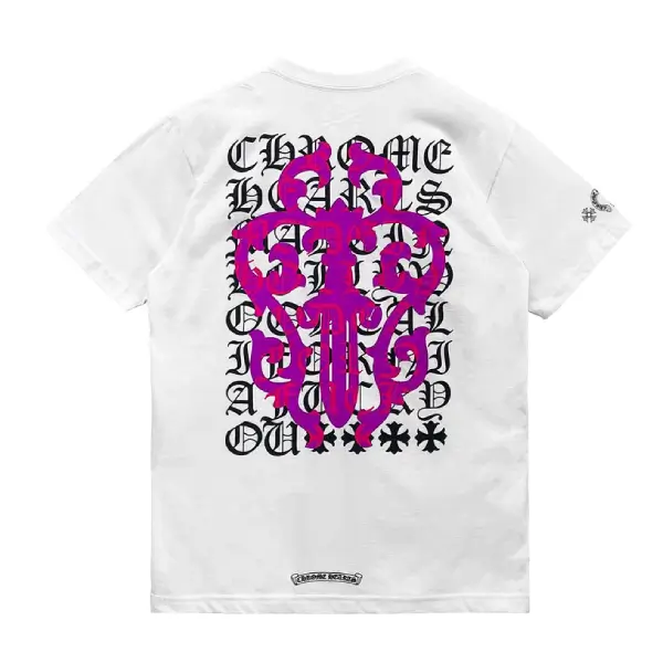 Chrome Hearts Script Dagger Logo Short Sleeve T-Shirt