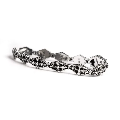 Chrome Hearts BABYFAT CROSS FLEUR PATTERN BRACELET